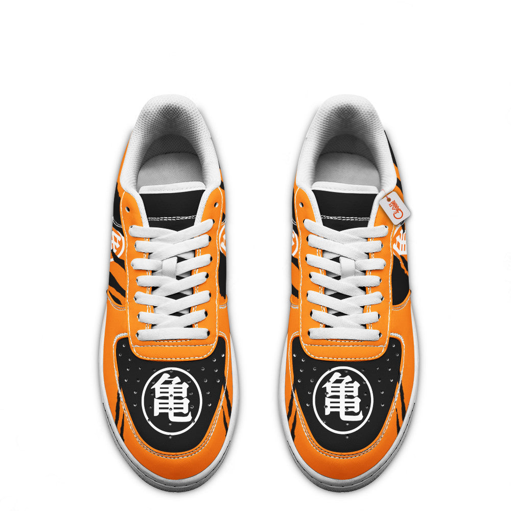 Baskets Anime Goku Turtle Hermit Symbol en Cuir Chaussures Basses Unisexes Dragon Ball