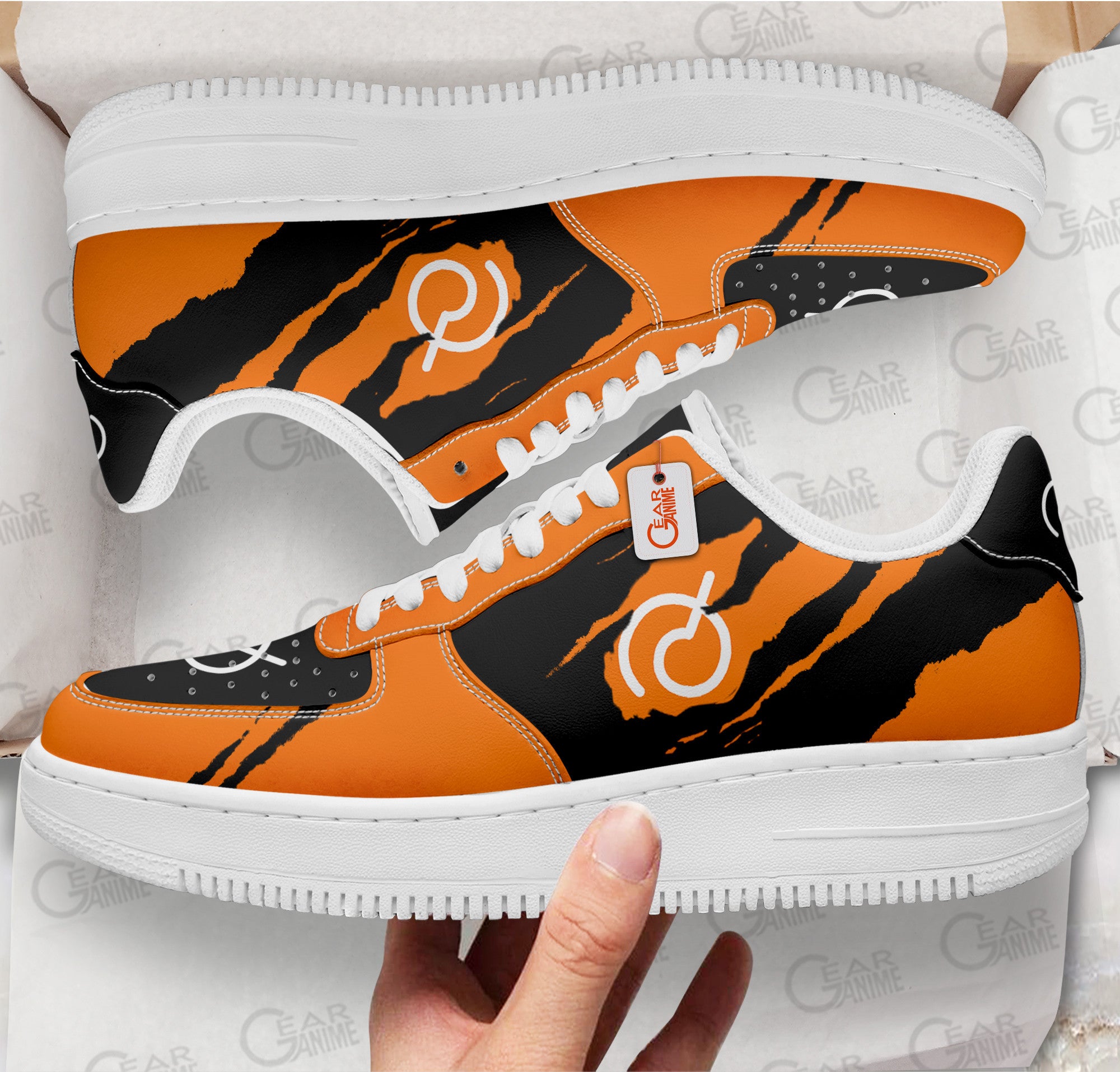 Baskets Anime Goku Whis Symbol en Cuir Chaussures Basses Unisexes Dragon Ball