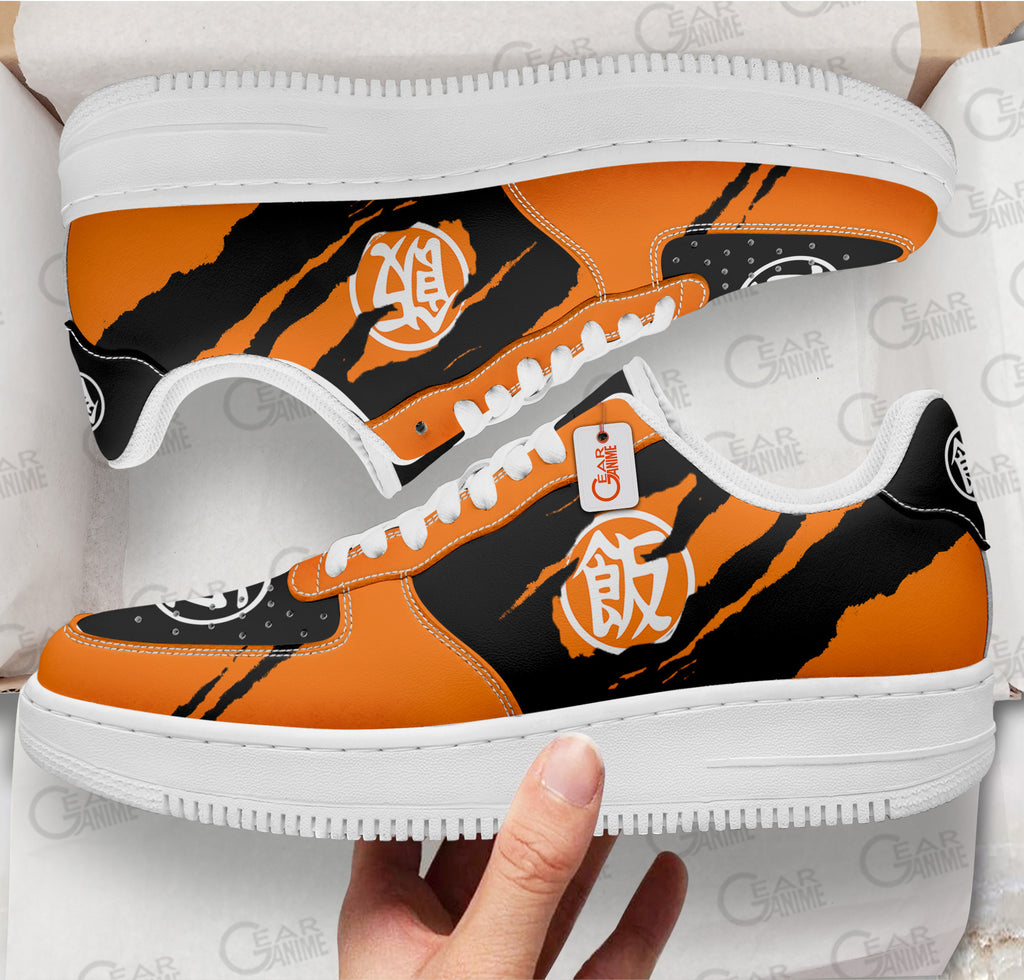 Baskets Anime Gohan Symbol en Cuir Chaussures Basses Unisexes Anime Manga
