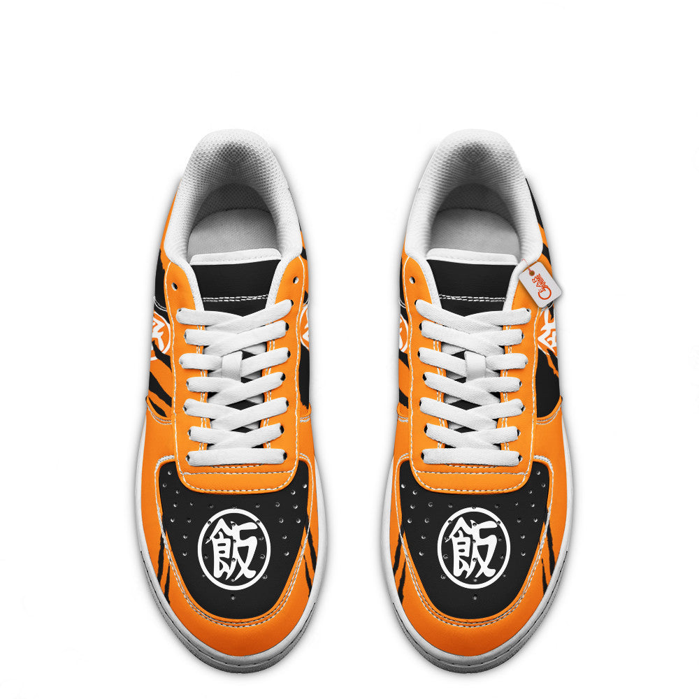 Baskets Anime Gohan Symbol en Cuir Chaussures Basses Unisexes Anime Manga