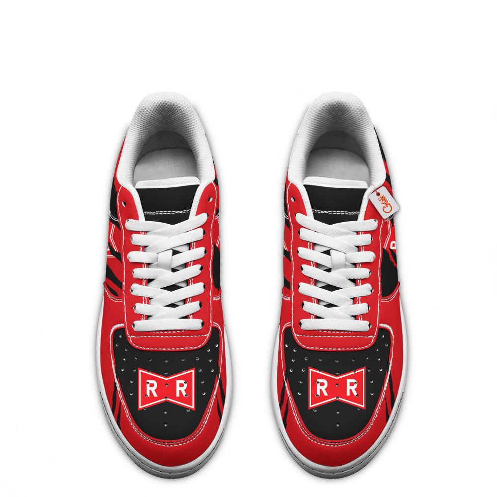 Baskets Anime Red Ribbon Army Symbol en Cuir Chaussures Basses Unisexes Anime Manga