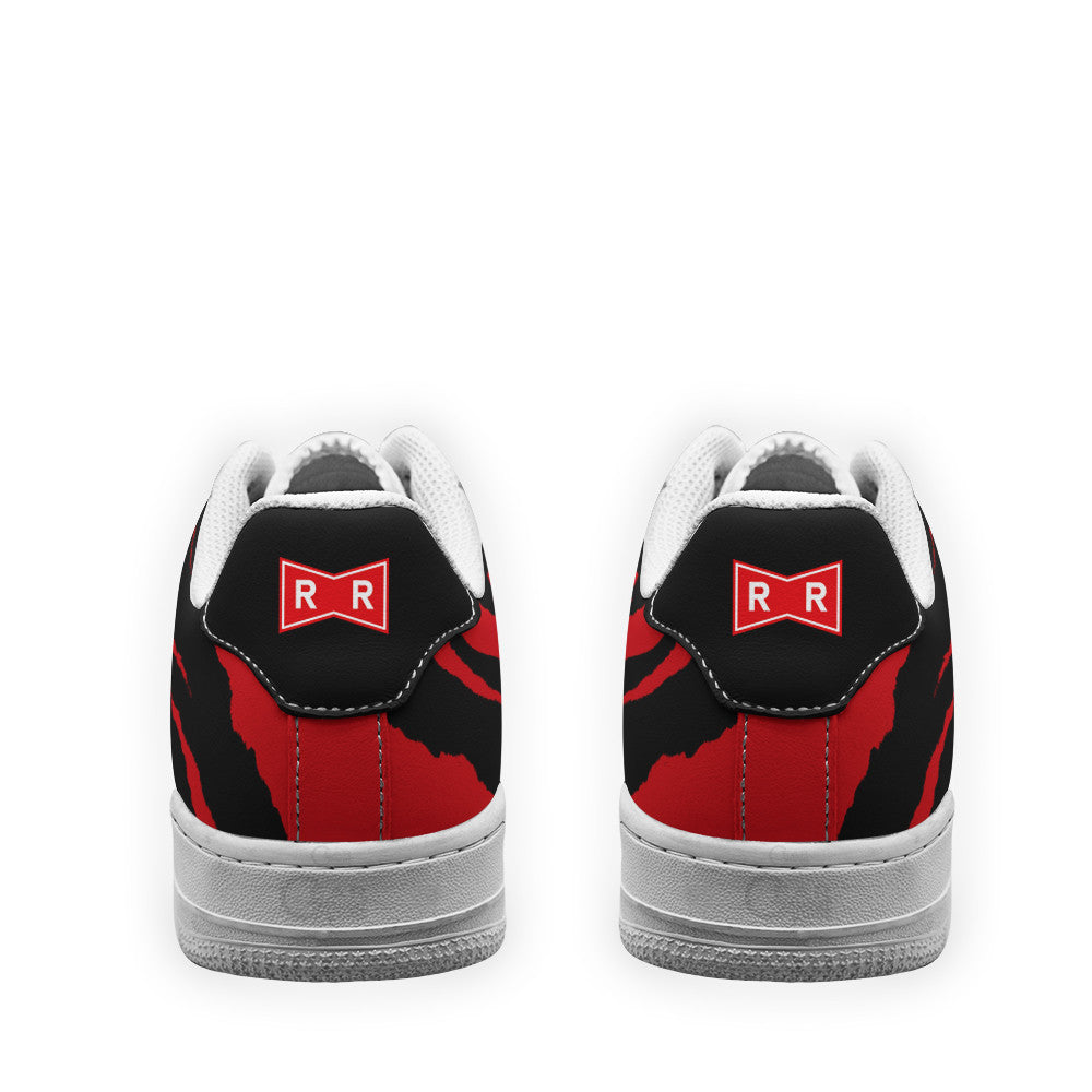 Baskets Anime Red Ribbon Army Symbol en Cuir Chaussures Basses Unisexes Anime Manga