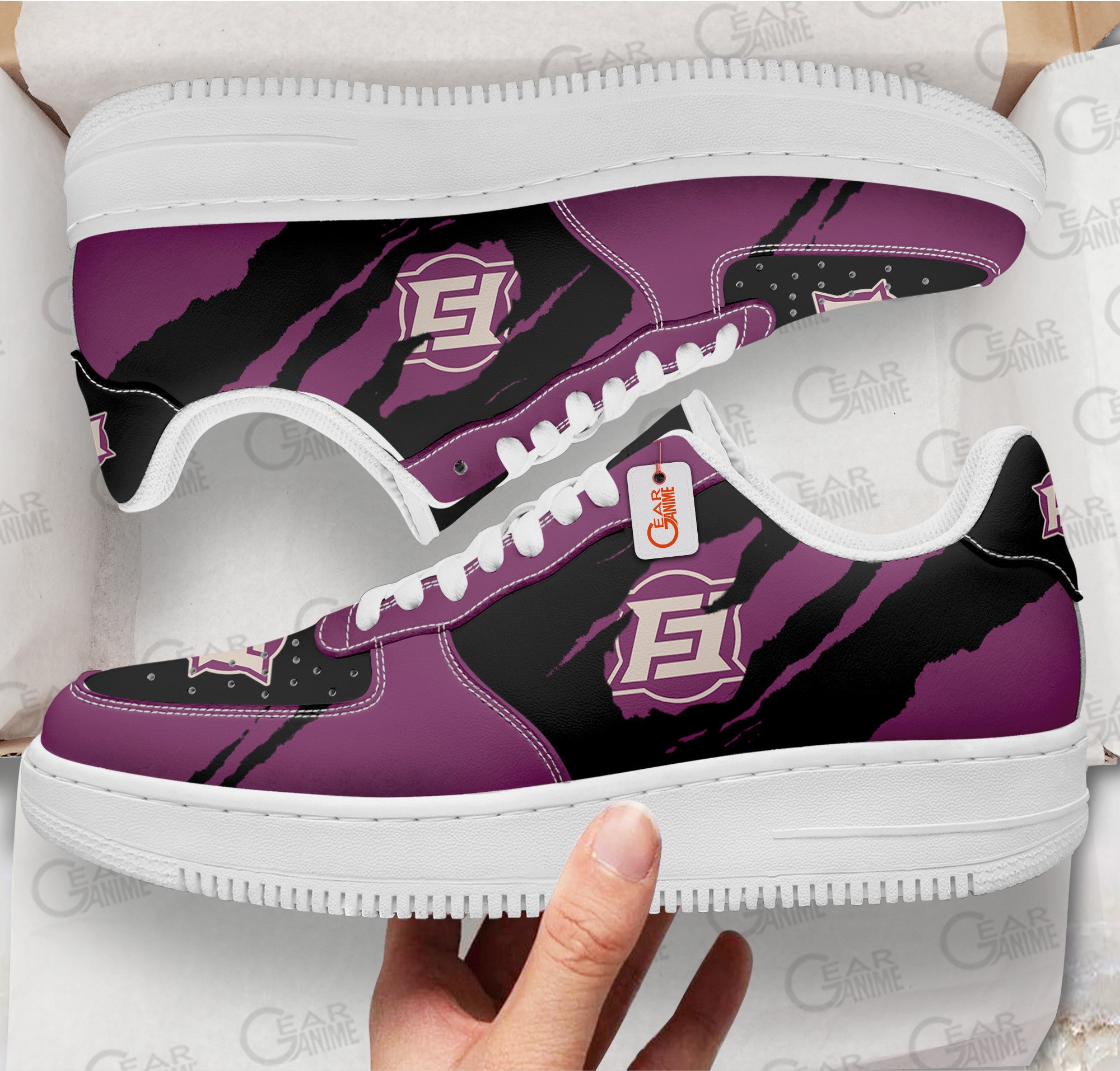 Baskets Anime Frieza Force Symbol en Cuir Chaussures Basses Unisexes Anime Manga