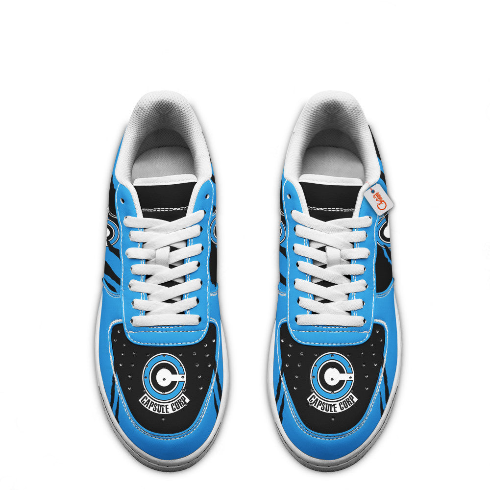 Baskets Anime Capsule Corp Symbol en Cuir Chaussures Basses Unisexes Anime Manga