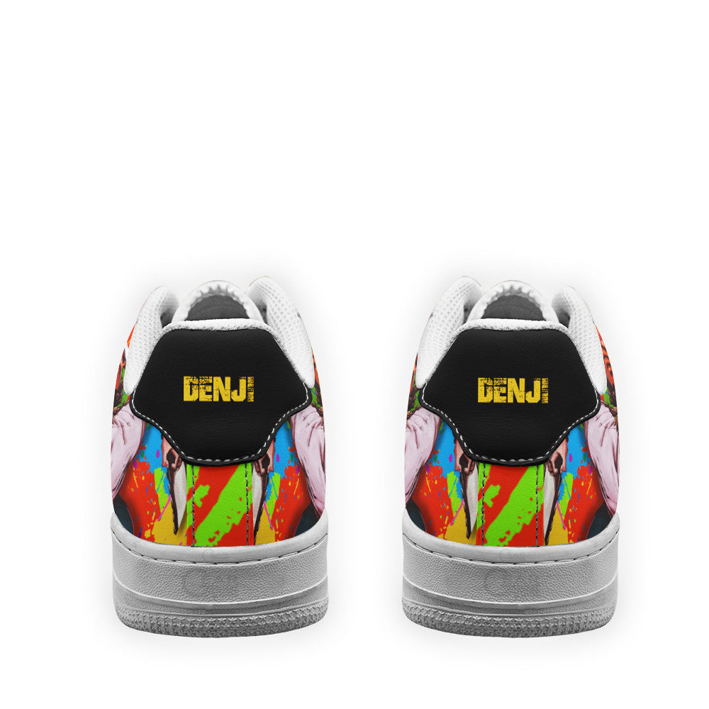 Baskets Anime Denji en Cuir Chaussures Basses Unisexes Anime Manga