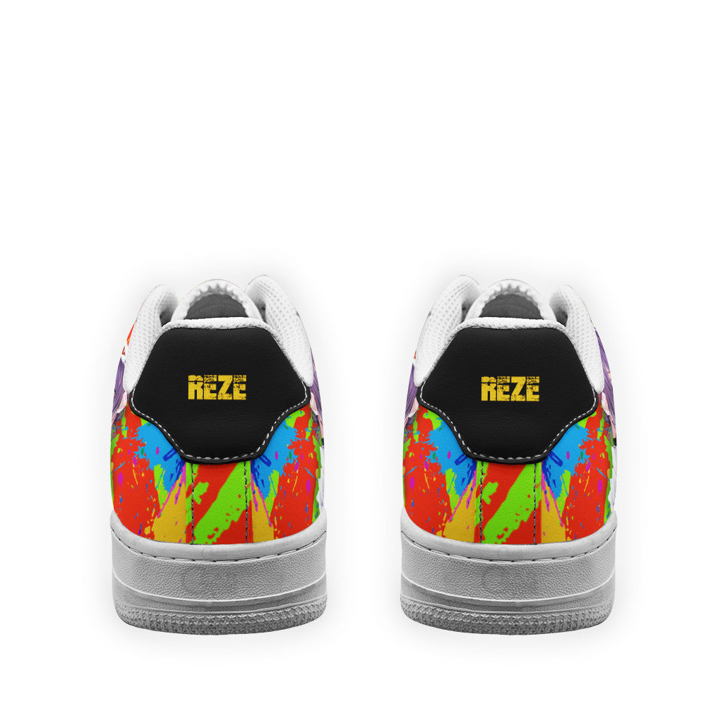 Baskets Anime Reze en Cuir Chaussures Basses Unisexes Anime Manga