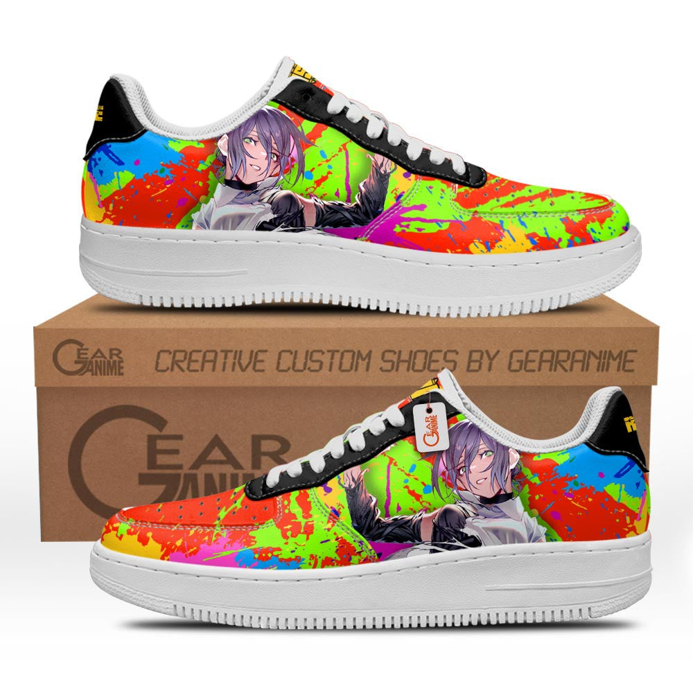 Baskets Anime Reze en Cuir Chaussures Basses Unisexes Anime Manga