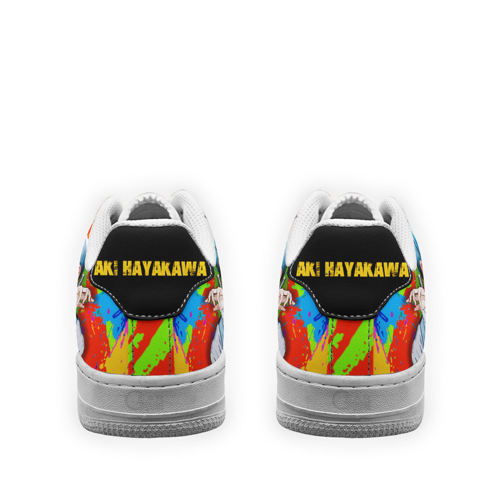 Baskets Anime Aki Hayakawa en Cuir Chaussures Basses Unisexes Anime Manga