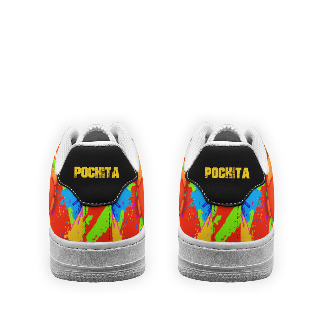 Baskets Anime Pochita en Cuir Chaussures Basses Unisexes Anime Manga