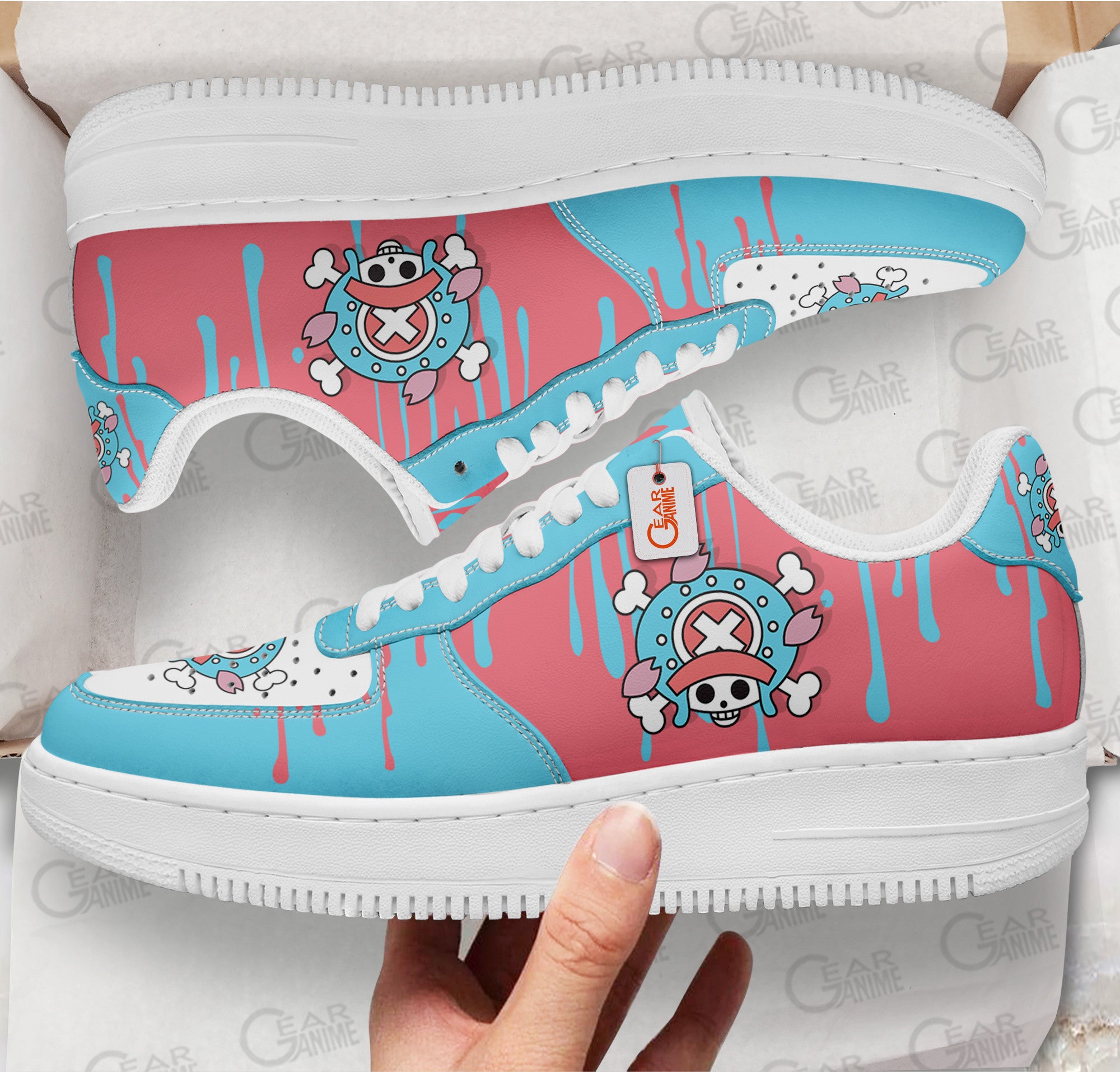 Baskets Anime Chopper Symbol en Cuir Chaussures Basses Unisexes Anime Manga