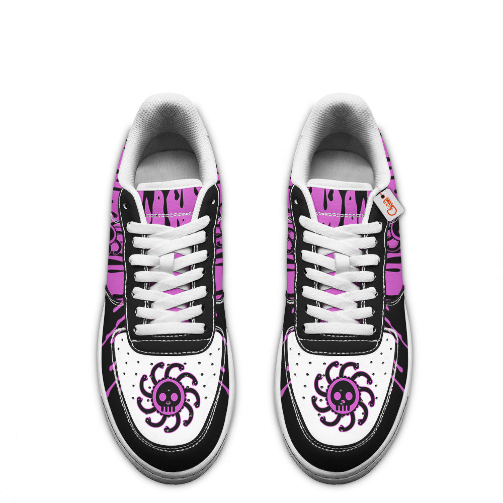 Baskets Anime Boa Hancock Symbol en Cuir Chaussures Basses Unisexes Anime Manga