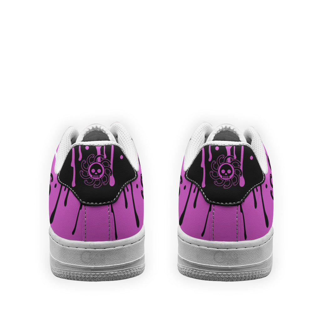 Baskets Anime Boa Hancock Symbol en Cuir Chaussures Basses Unisexes Anime Manga