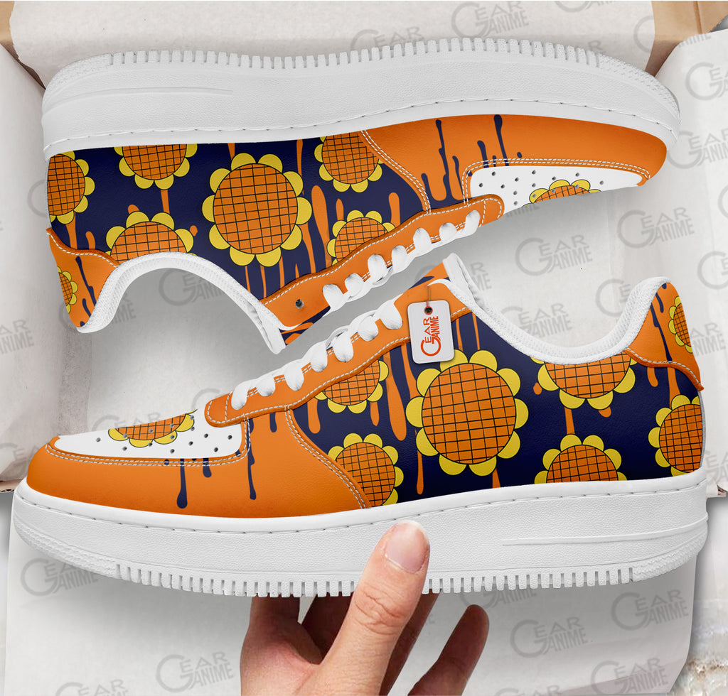 Baskets Anime Luffy Dressrosa Arc en Cuir Chaussures Basses Unisexes One Piece