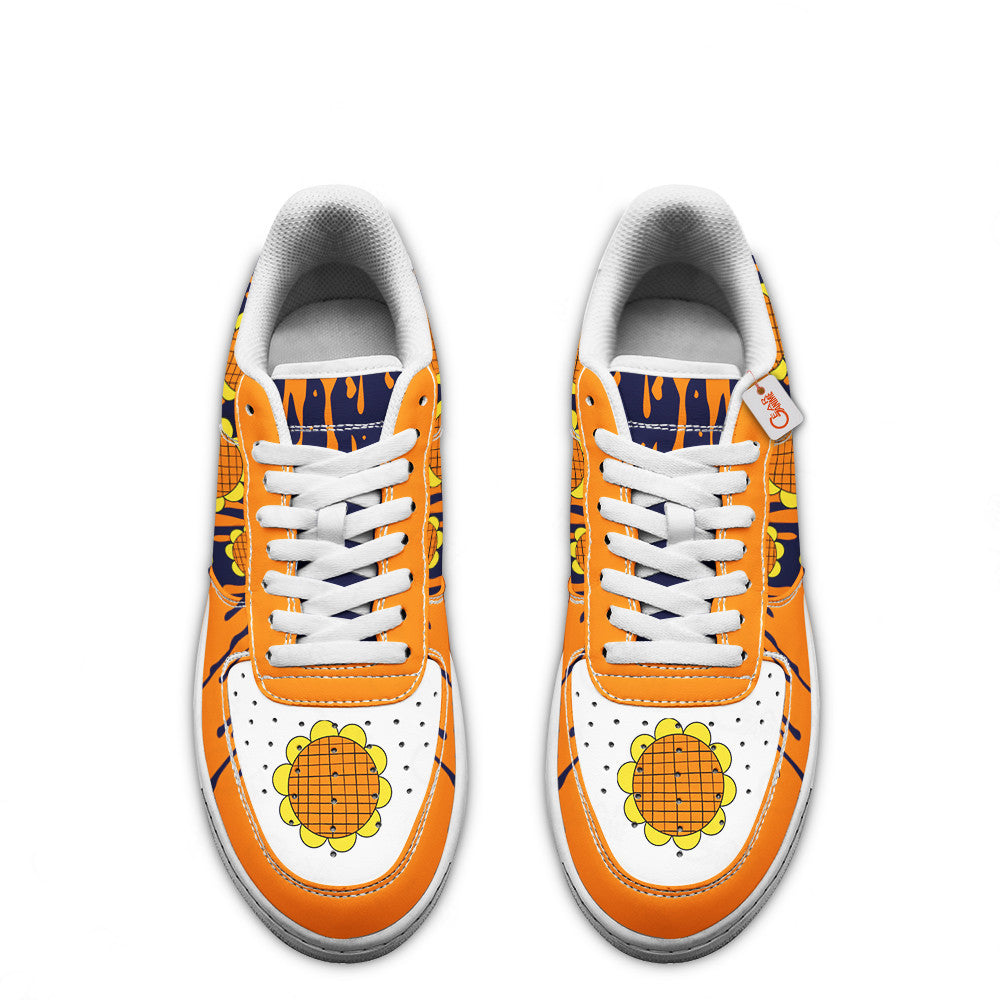Baskets Anime Luffy Dressrosa Arc en Cuir Chaussures Basses Unisexes One Piece