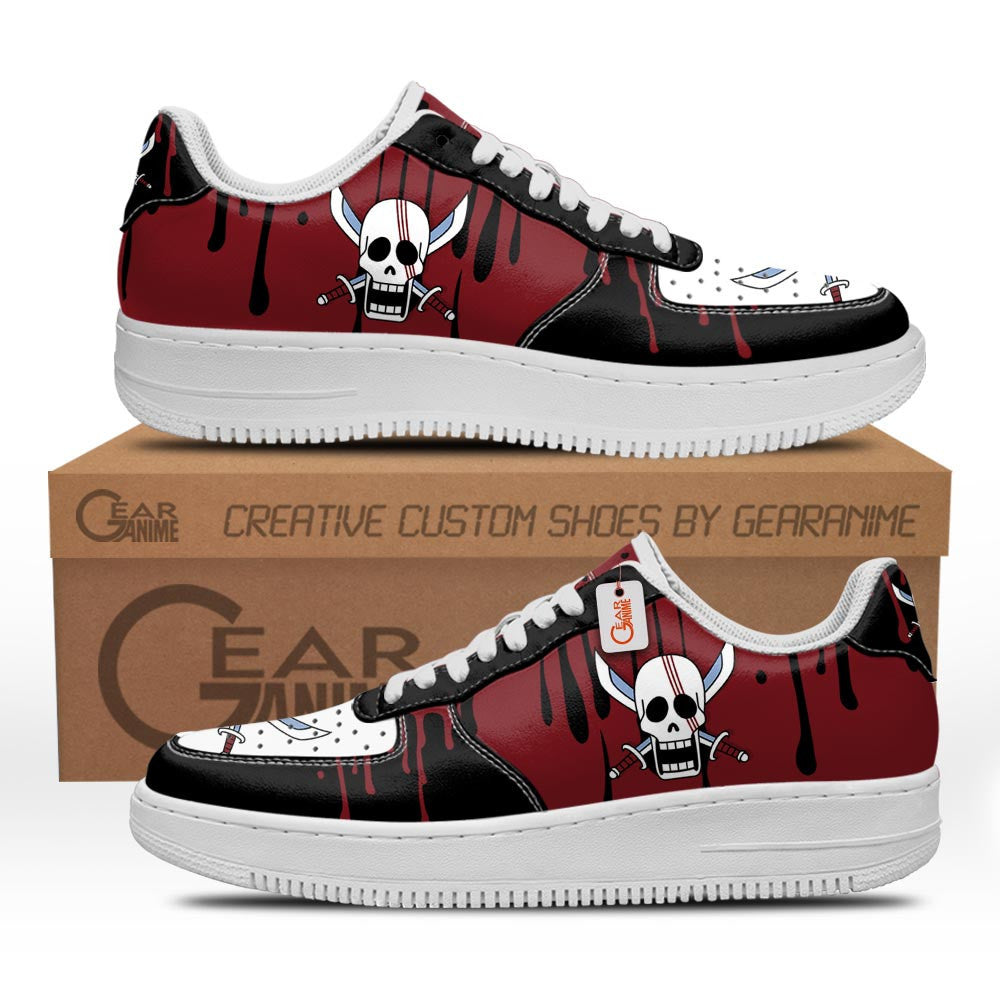 Baskets Anime Shanks Symbol en Cuir Chaussures Basses Unisexes Anime Manga