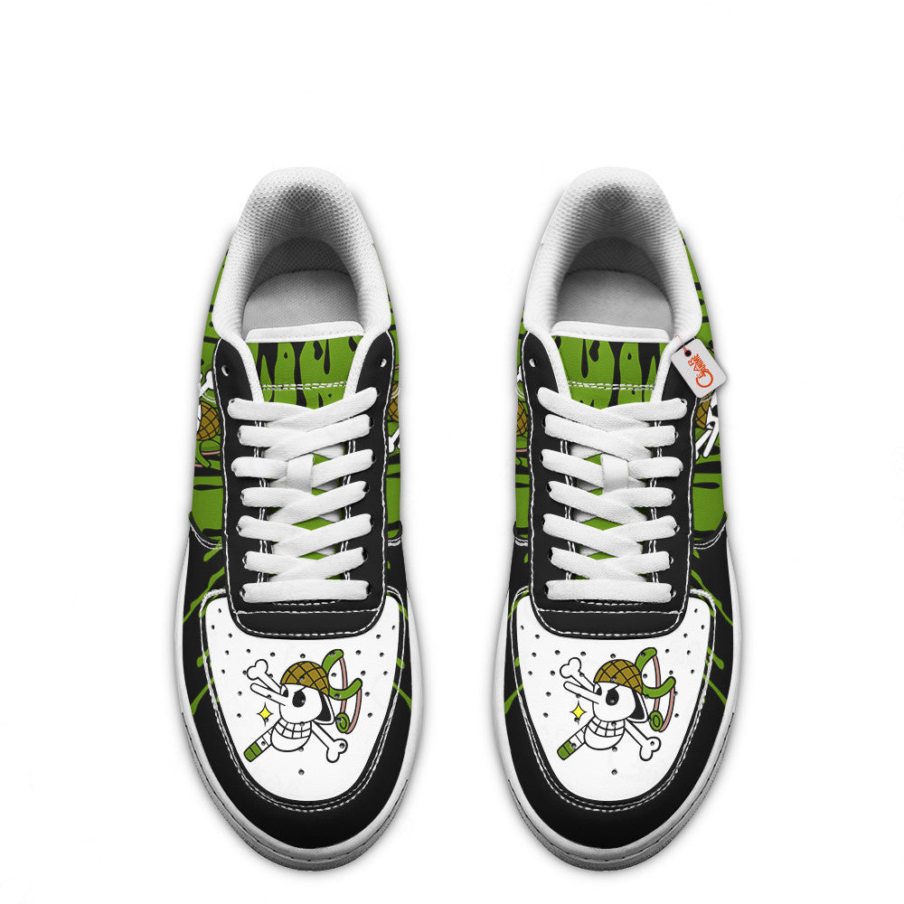 Baskets Anime Usopp Symbol en Cuir Chaussures Basses Unisexes Anime Manga