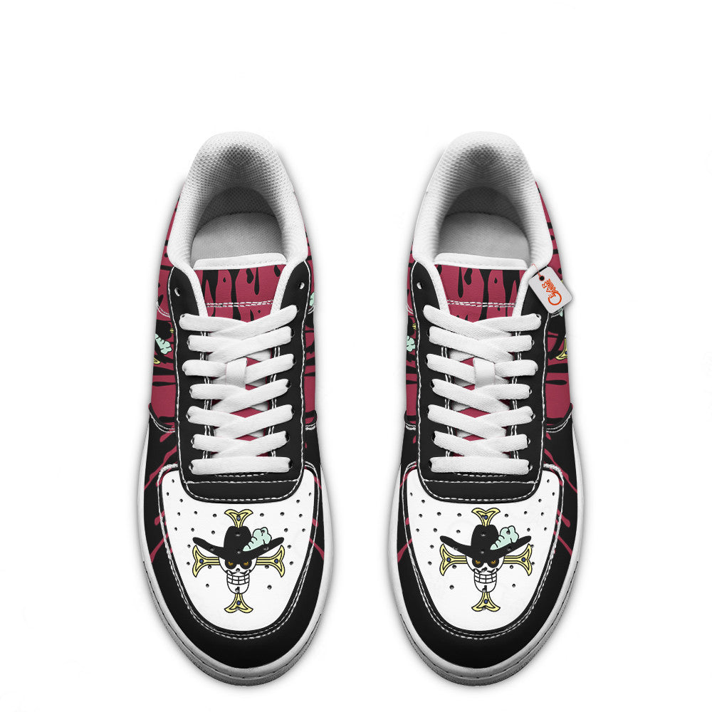 Baskets Anime Dracule Mihawk Symbol en Cuir Chaussures Basses Unisexes Anime Manga