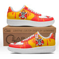 Baskets Anime Portgas D. Ace Symbol en Cuir Chaussures Basses Unisexes Anime Manga