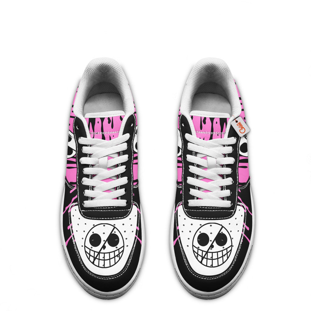 Baskets Anime Donquixote Doflamingo Symbol en Cuir Chaussures Basses Unisexes Anime Manga