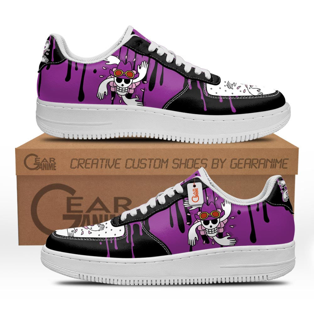 Baskets Anime Nico Robin Symbol en Cuir Chaussures Basses Unisexes Anime Manga