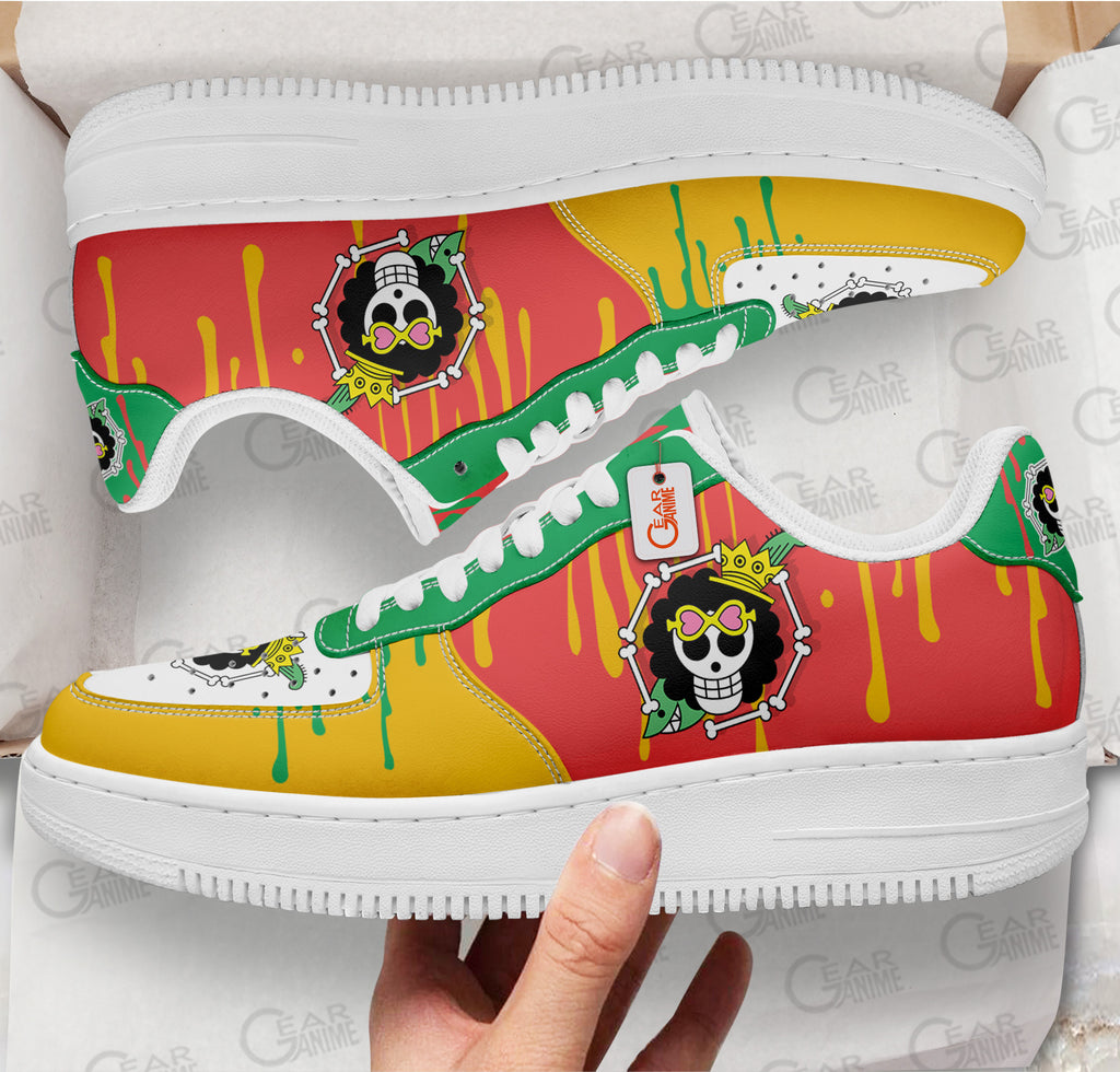 Baskets Anime Brook Jolly Roge en Cuir Chaussures Basses Unisexes Anime Manga