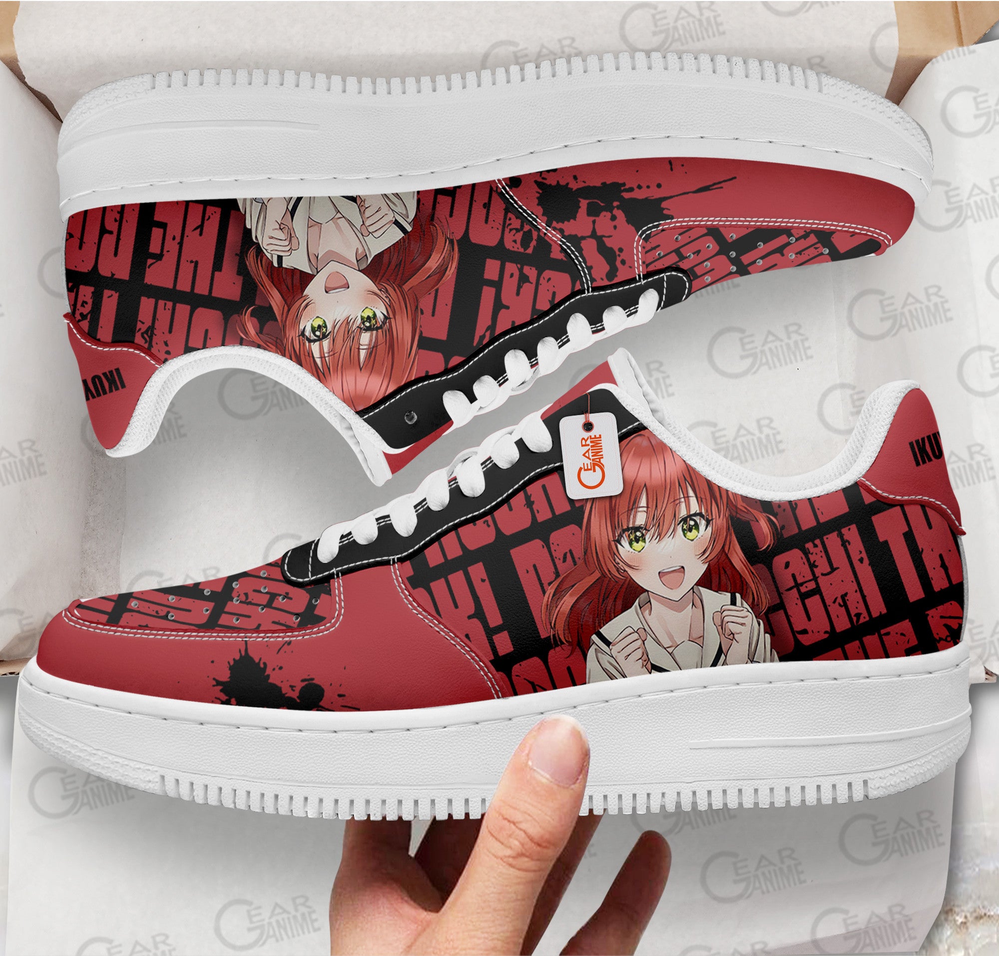 Baskets Anime Ikuyo Kita en Cuir Chaussures Basses Unisexes Anime Manga