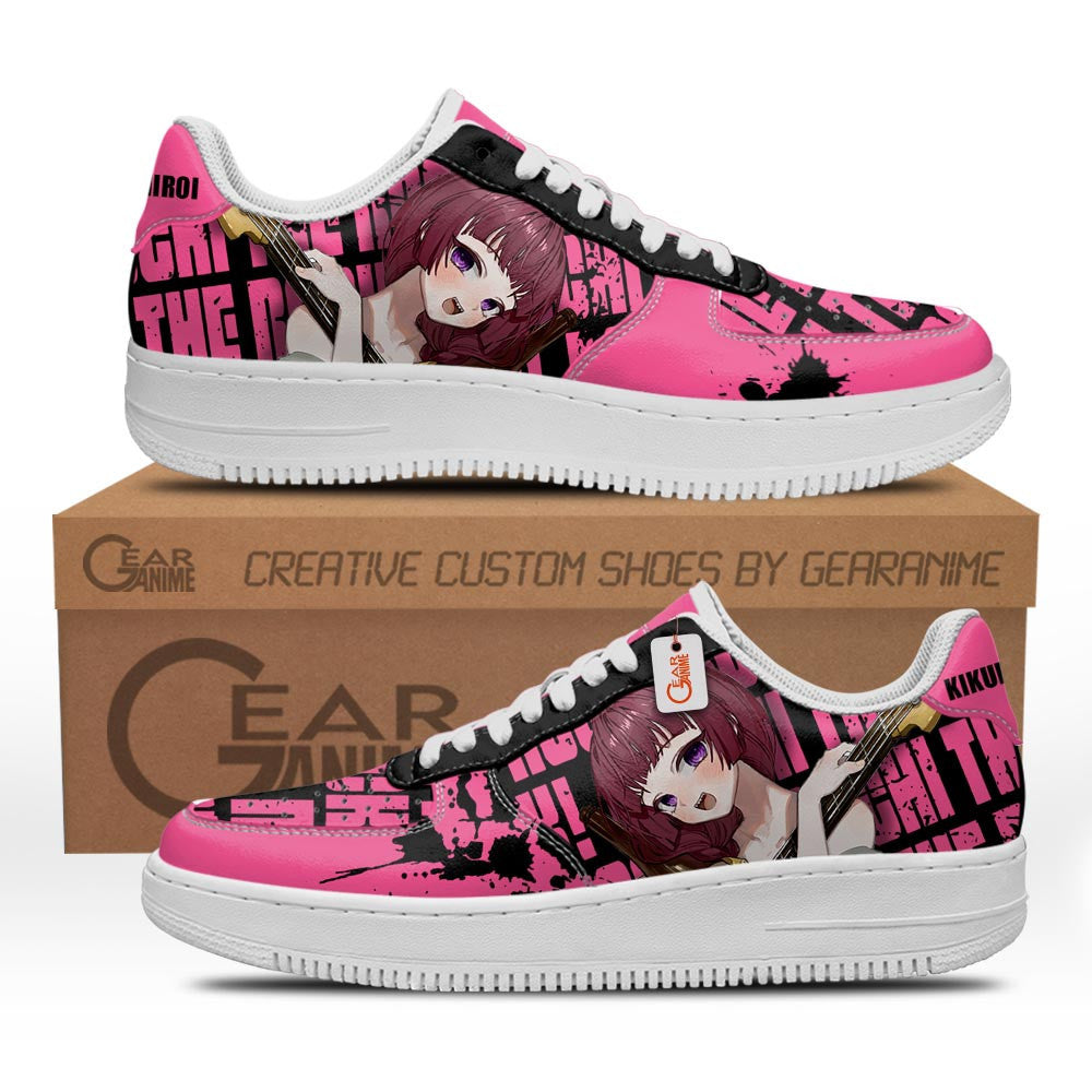Baskets Anime Kikuri Hiroi en Cuir Chaussures Basses Unisexes Anime Manga