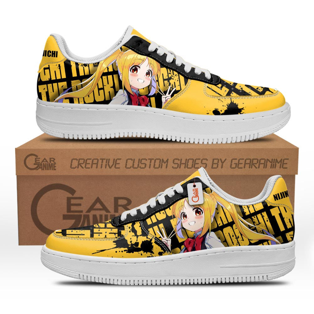 Baskets Anime Nijika Ijichi en Cuir Chaussures Basses Unisexes Anime Manga