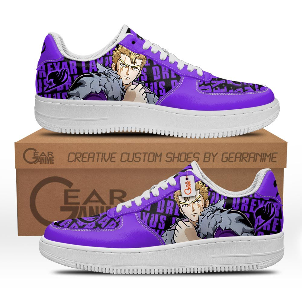 Baskets Anime Laxus Dreyar en Cuir Chaussures Basses Unisexes Anime Manga