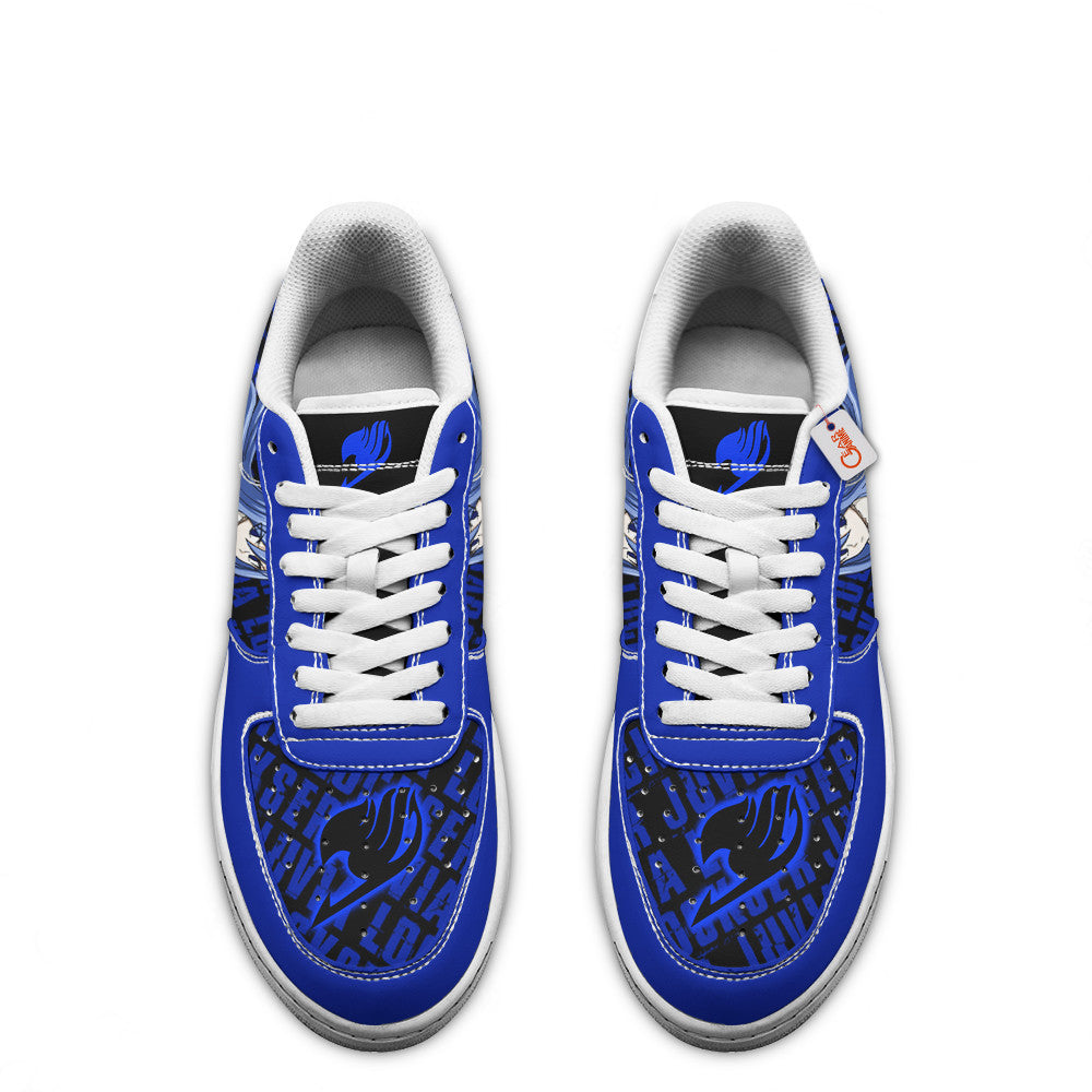 Baskets Anime Juvia Lockser en Cuir Chaussures Basses Unisexes Anime Manga