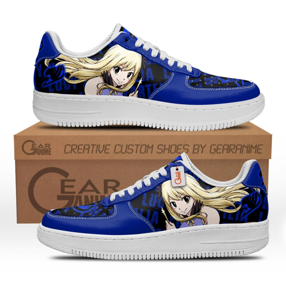 Baskets Anime Lucy Heartfilia en Cuir Chaussures Basses Unisexes Anime Manga