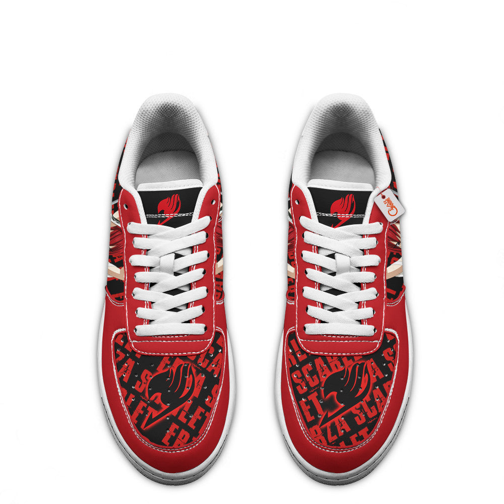Baskets Anime Erza Scarlet en Cuir Chaussures Basses Unisexes Anime Manga