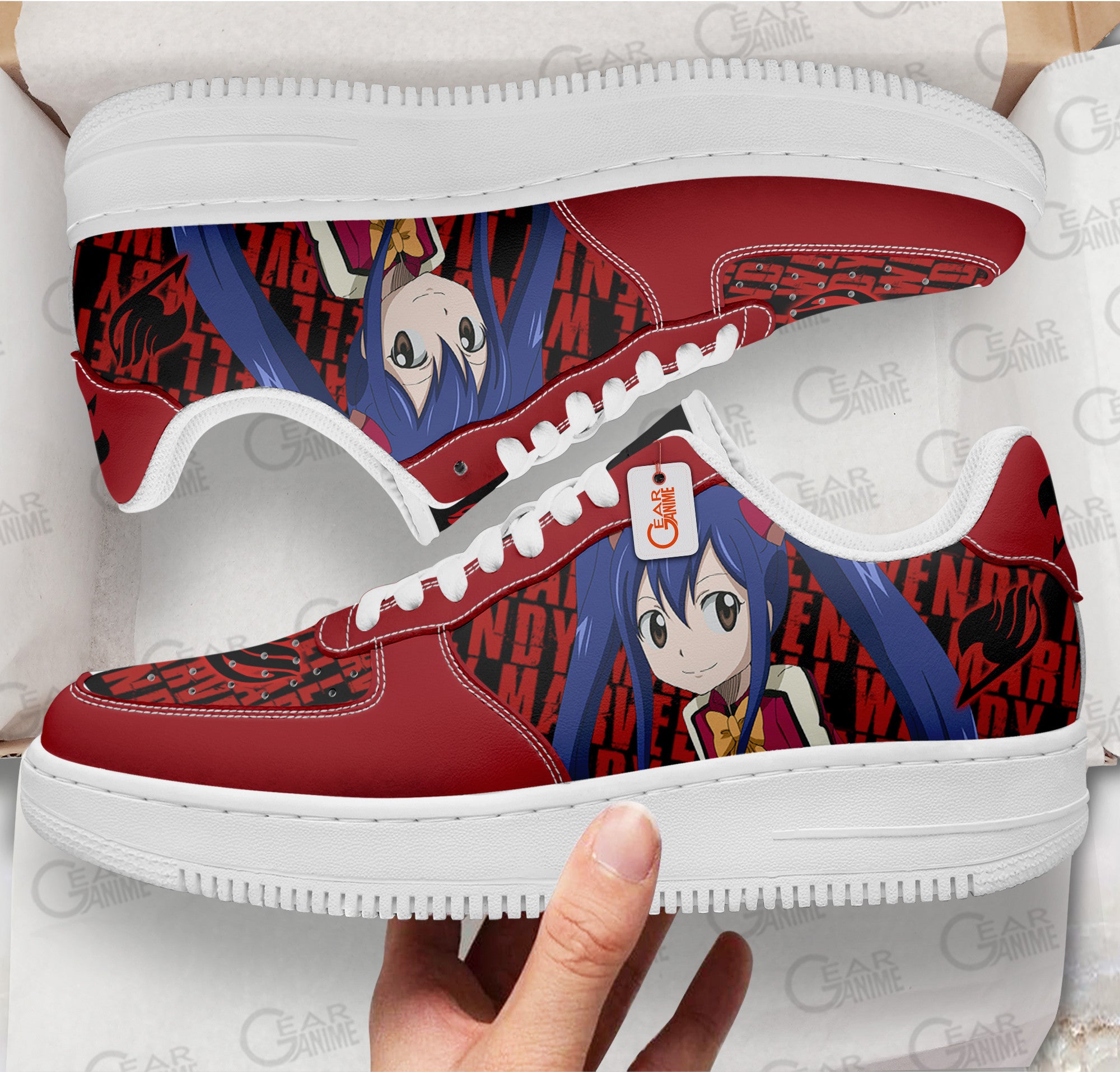 Baskets Anime Wendy Marvell en Cuir Chaussures Basses Unisexes Anime Manga