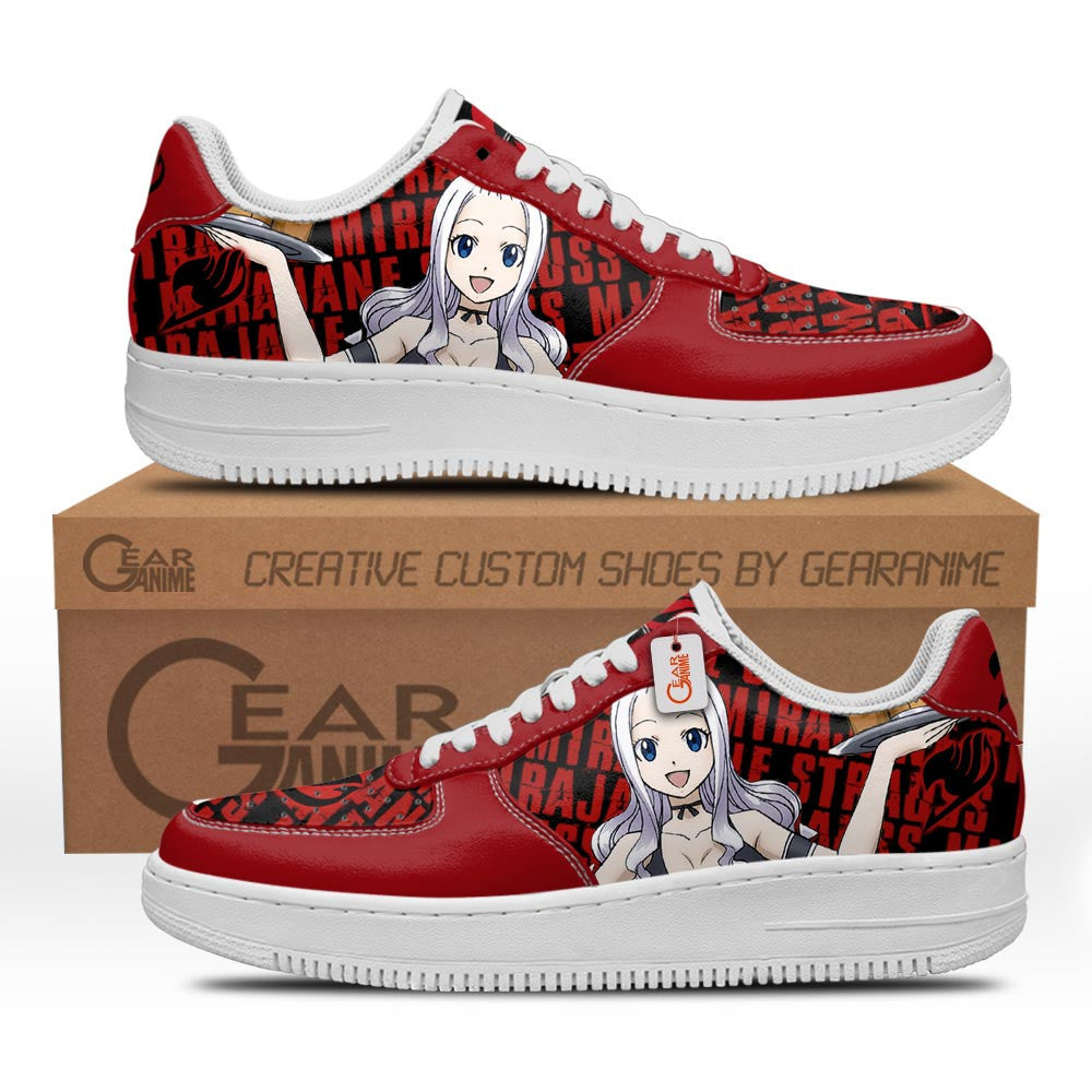 Baskets Anime Mirajane Strauss en Cuir Chaussures Basses Unisexes Anime Manga