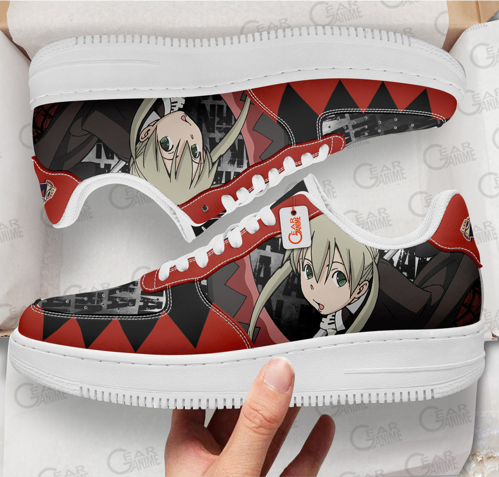 Baskets Anime Maka Albarn en Cuir Chaussures Basses Unisexes Anime Manga