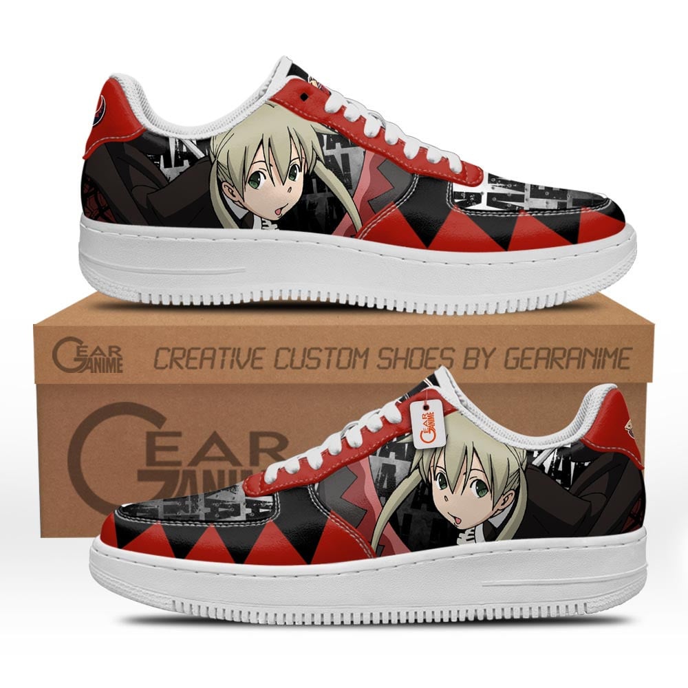 Baskets Anime Maka Albarn en Cuir Chaussures Basses Unisexes Anime Manga