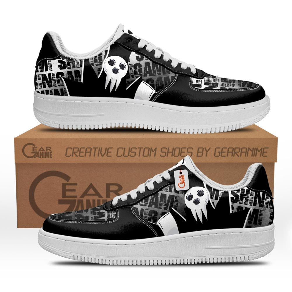 Baskets Anime Shinigami en Cuir Chaussures Basses Unisexes Anime Manga
