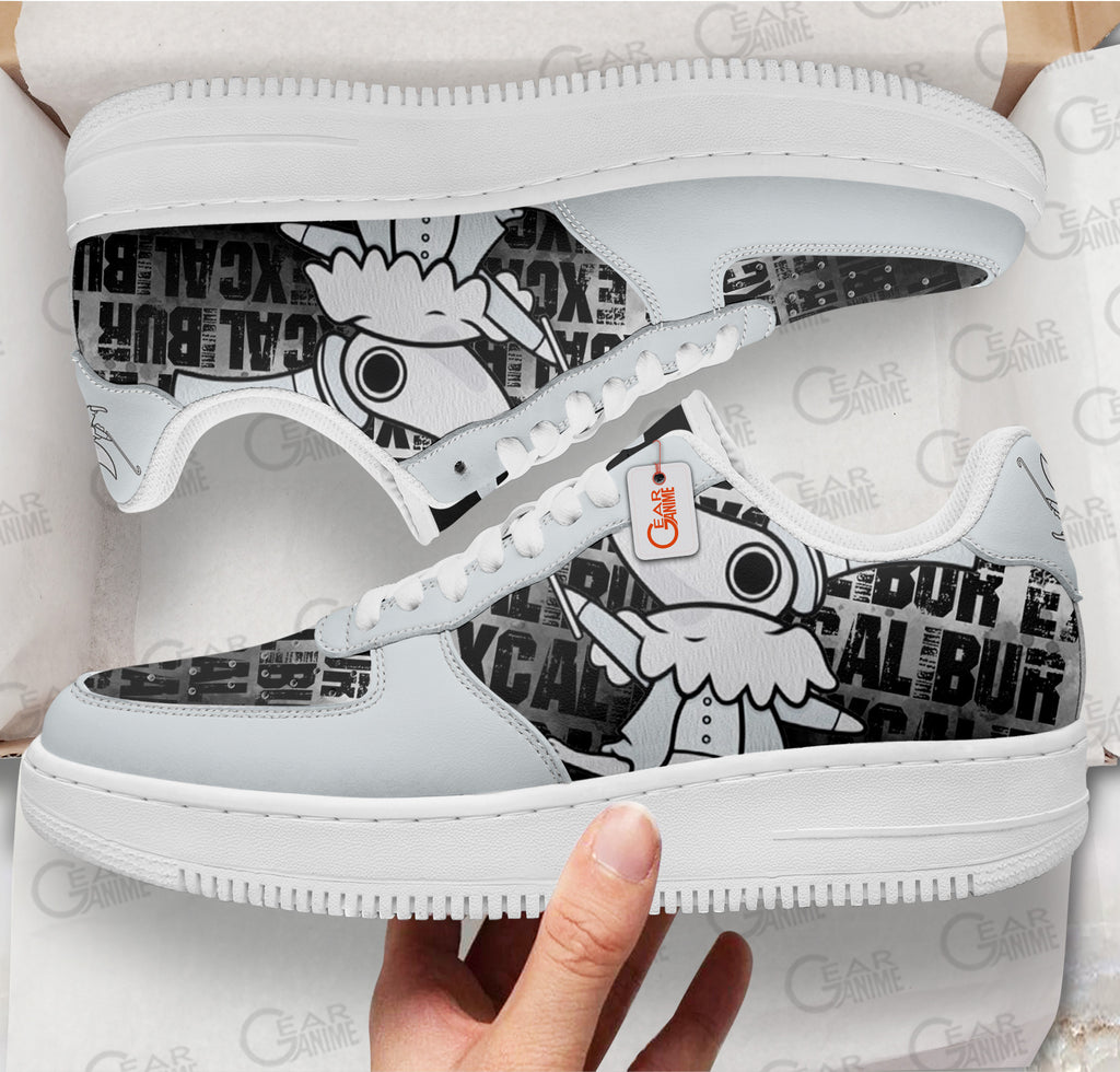 Baskets Anime Excalibur en Cuir Chaussures Basses Unisexes Anime Manga