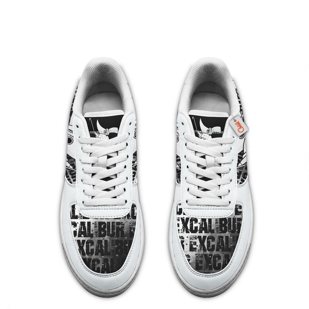 Baskets Anime Excalibur en Cuir Chaussures Basses Unisexes Anime Manga