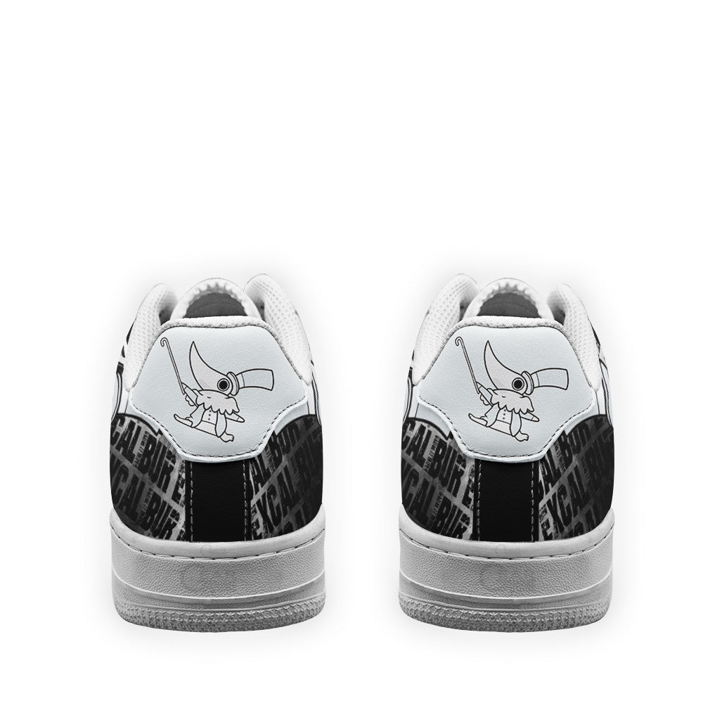 Baskets Anime Excalibur en Cuir Chaussures Basses Unisexes Anime Manga