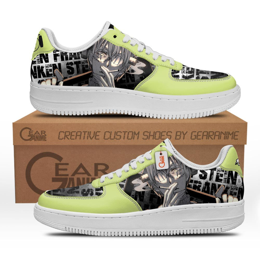 Baskets Anime Franken Stein en Cuir Chaussures Basses Unisexes Anime Manga