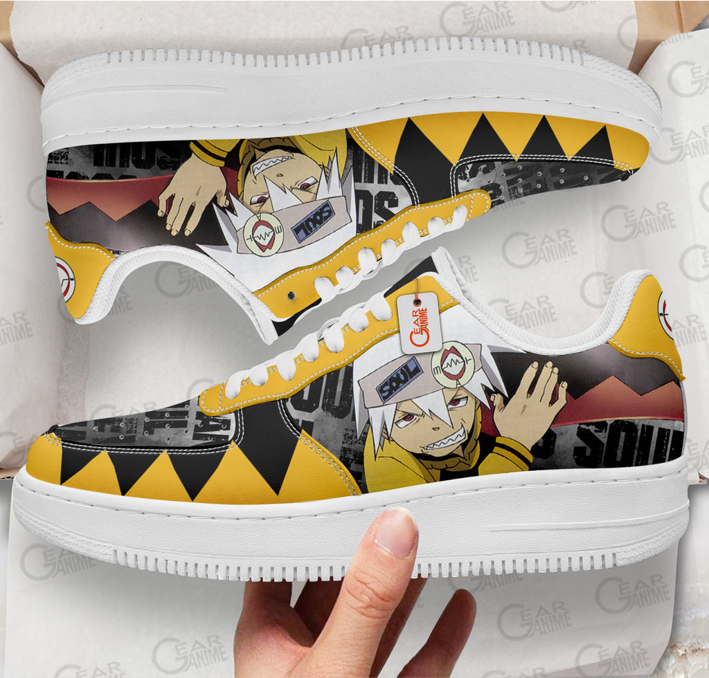 Baskets Anime Soul Evans en Cuir Chaussures Basses Unisexes Anime Manga
