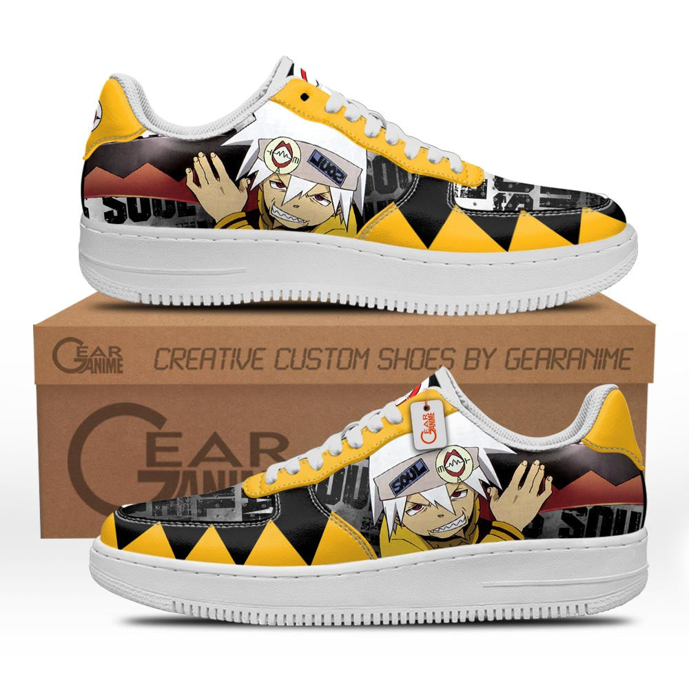 Baskets Anime Soul Evans en Cuir Chaussures Basses Unisexes Anime Manga