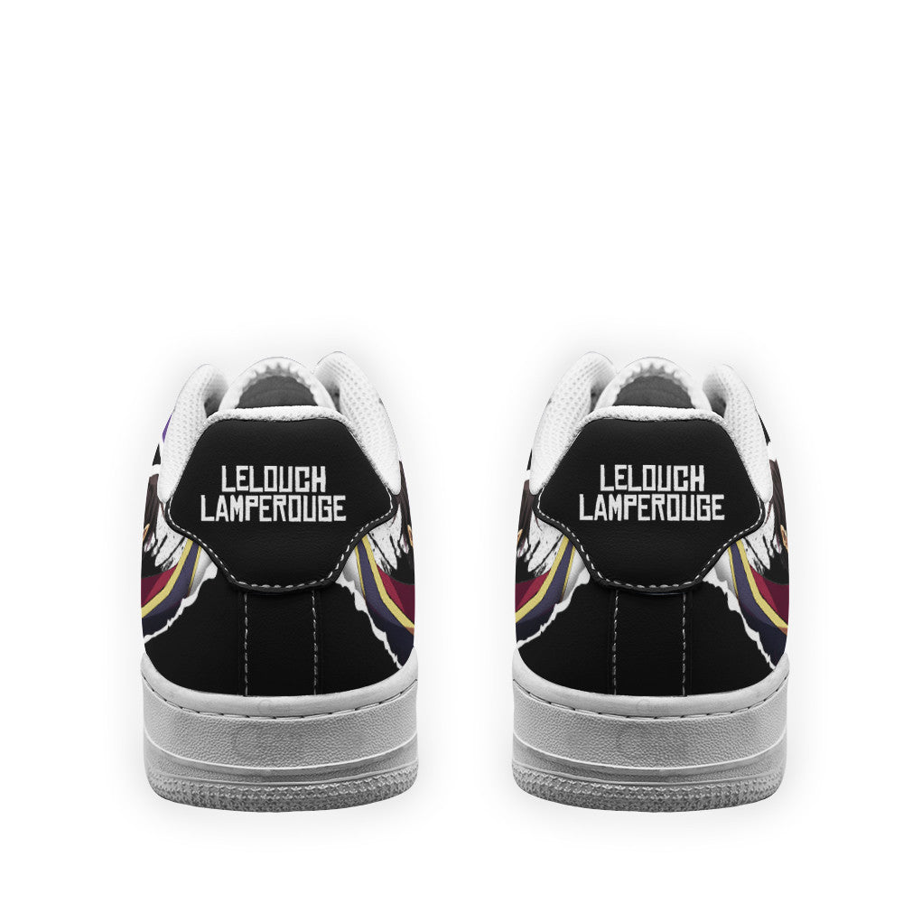 Baskets Anime Lelouch Lamperouge en Cuir Chaussures Basses Unisexes Anime Manga