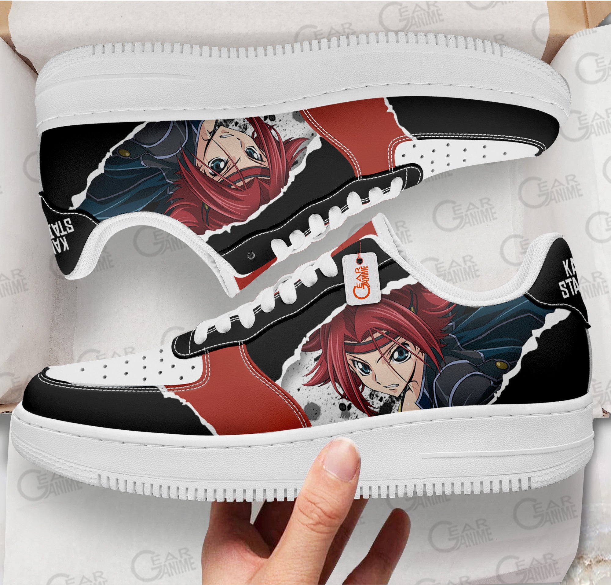 Baskets Anime Kallen Stadtfeld en Cuir Chaussures Basses Unisexes Anime Manga