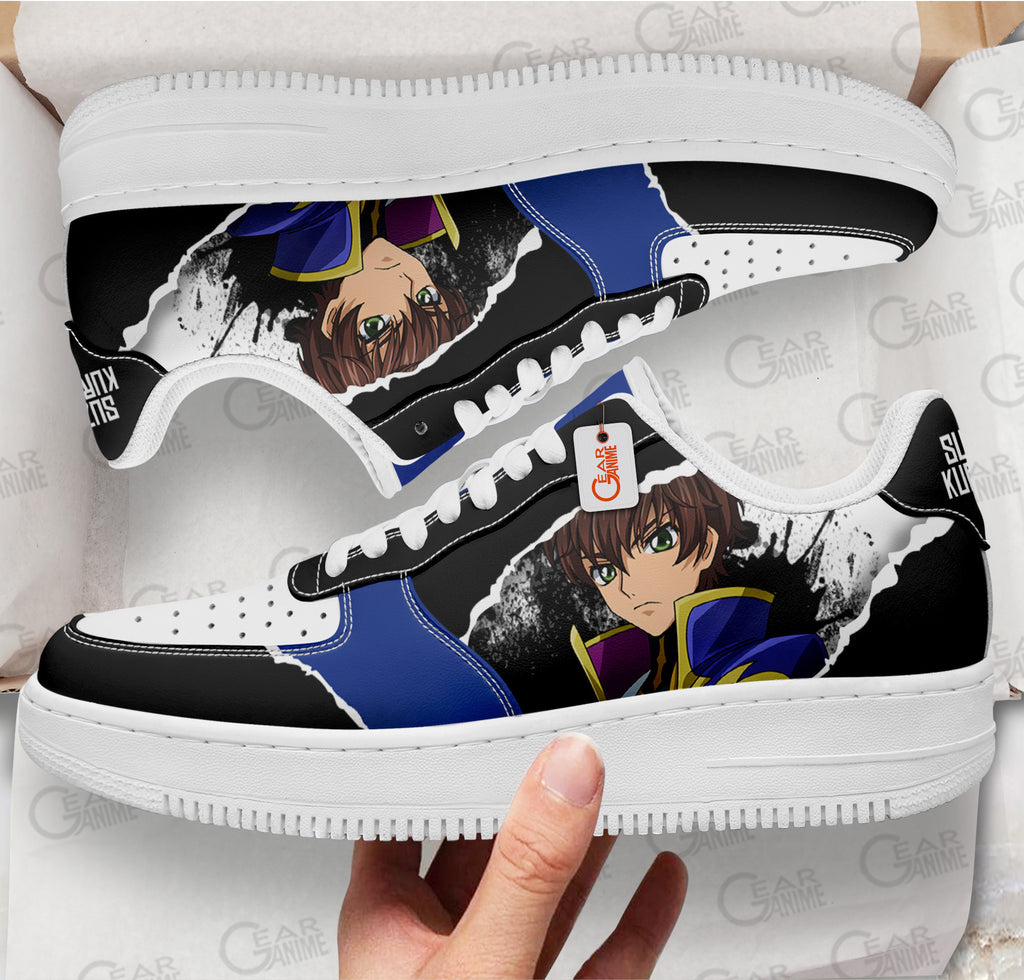 Baskets Anime Suzaku Kururugi en Cuir Chaussures Basses Unisexes Anime Manga
