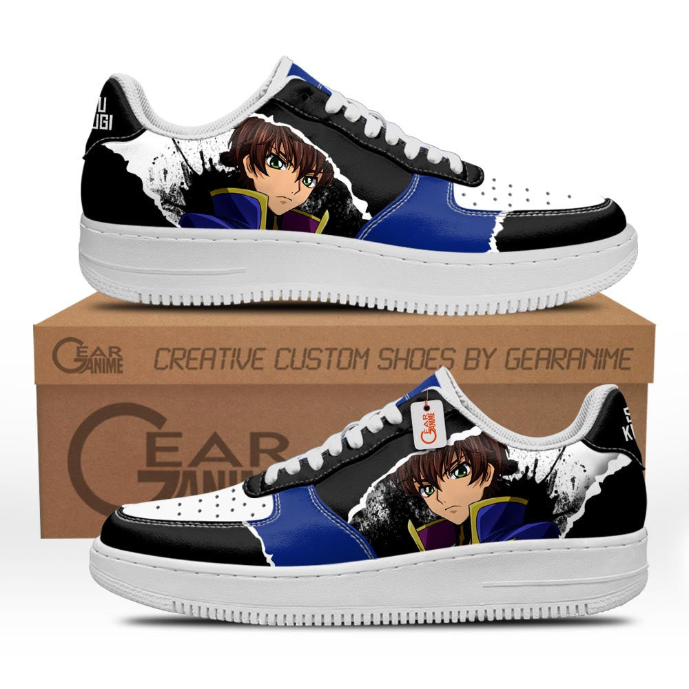 Baskets Anime Suzaku Kururugi en Cuir Chaussures Basses Unisexes Anime Manga