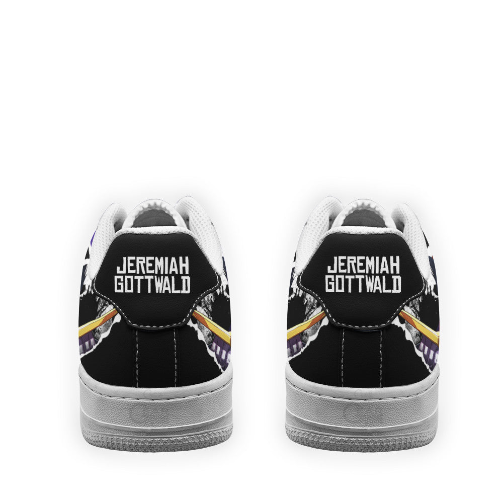 Baskets Anime Jeremiah Gottwald en Cuir Chaussures Basses Unisexes Anime Manga