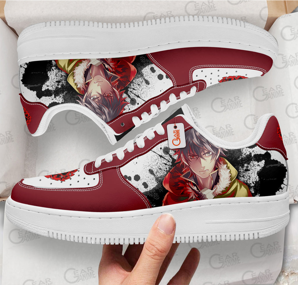 Baskets Anime Naofumi Iwatani Rage Shield en Cuir Chaussures Basses Unisexes Anime Manga