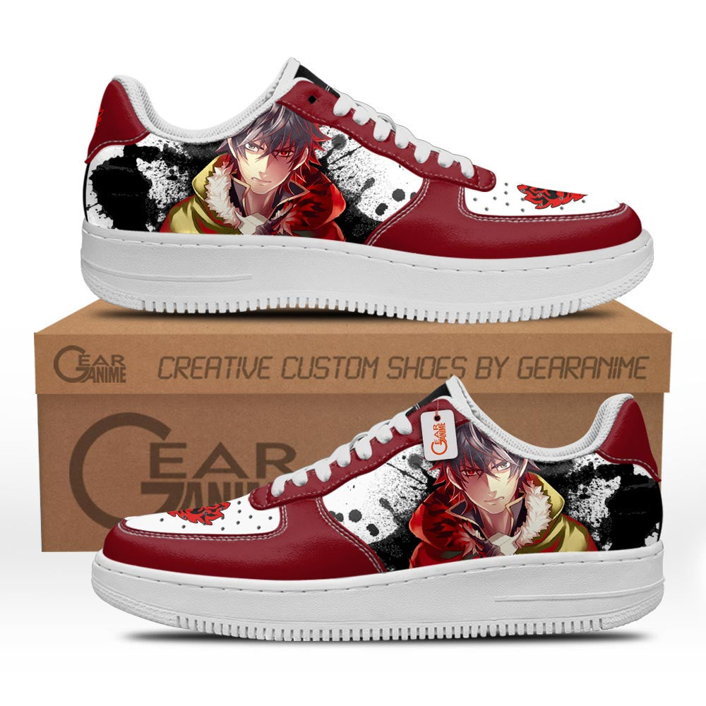 Baskets Anime Naofumi Iwatani Rage Shield en Cuir Chaussures Basses Unisexes Anime Manga